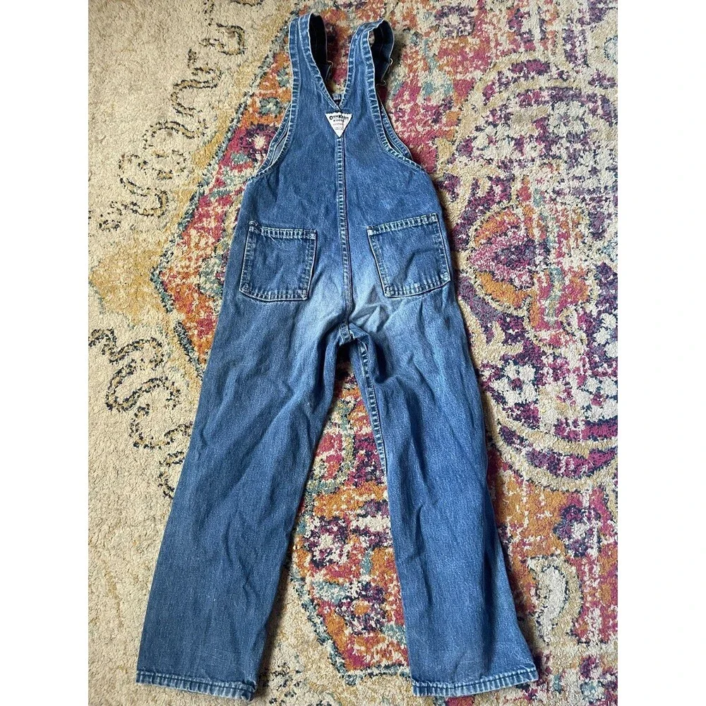 Vintage OshKosh B'gosh Denim Overalls - Kids Size 6 - Made in USA